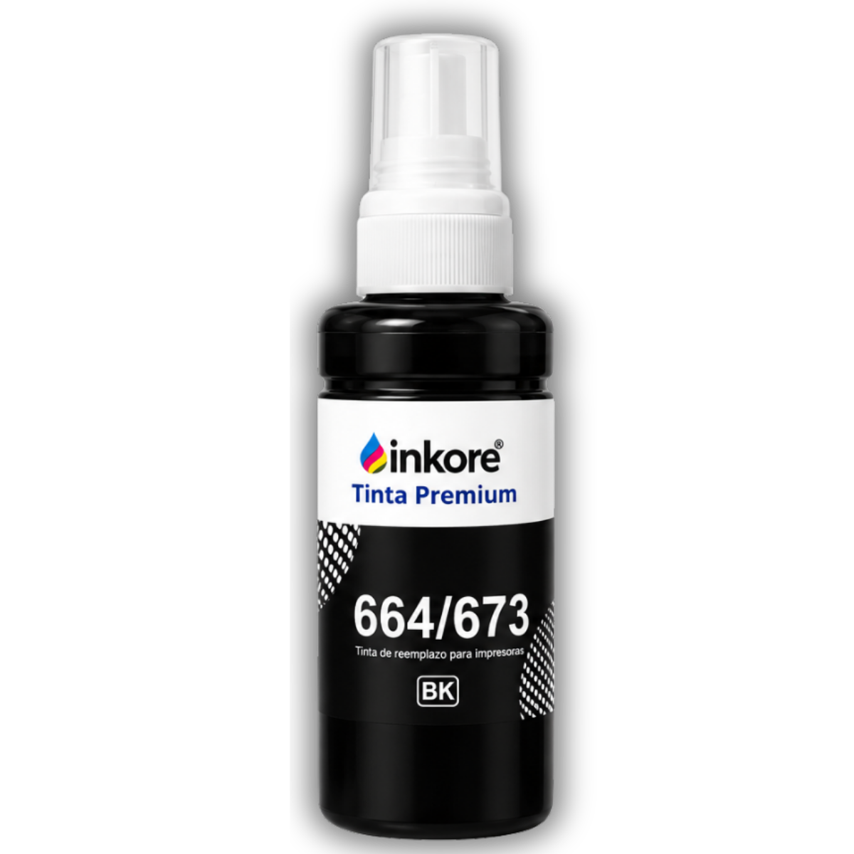 Tinta Inkore® Negro 100 ml para uso en Epson Serie 664 - 673