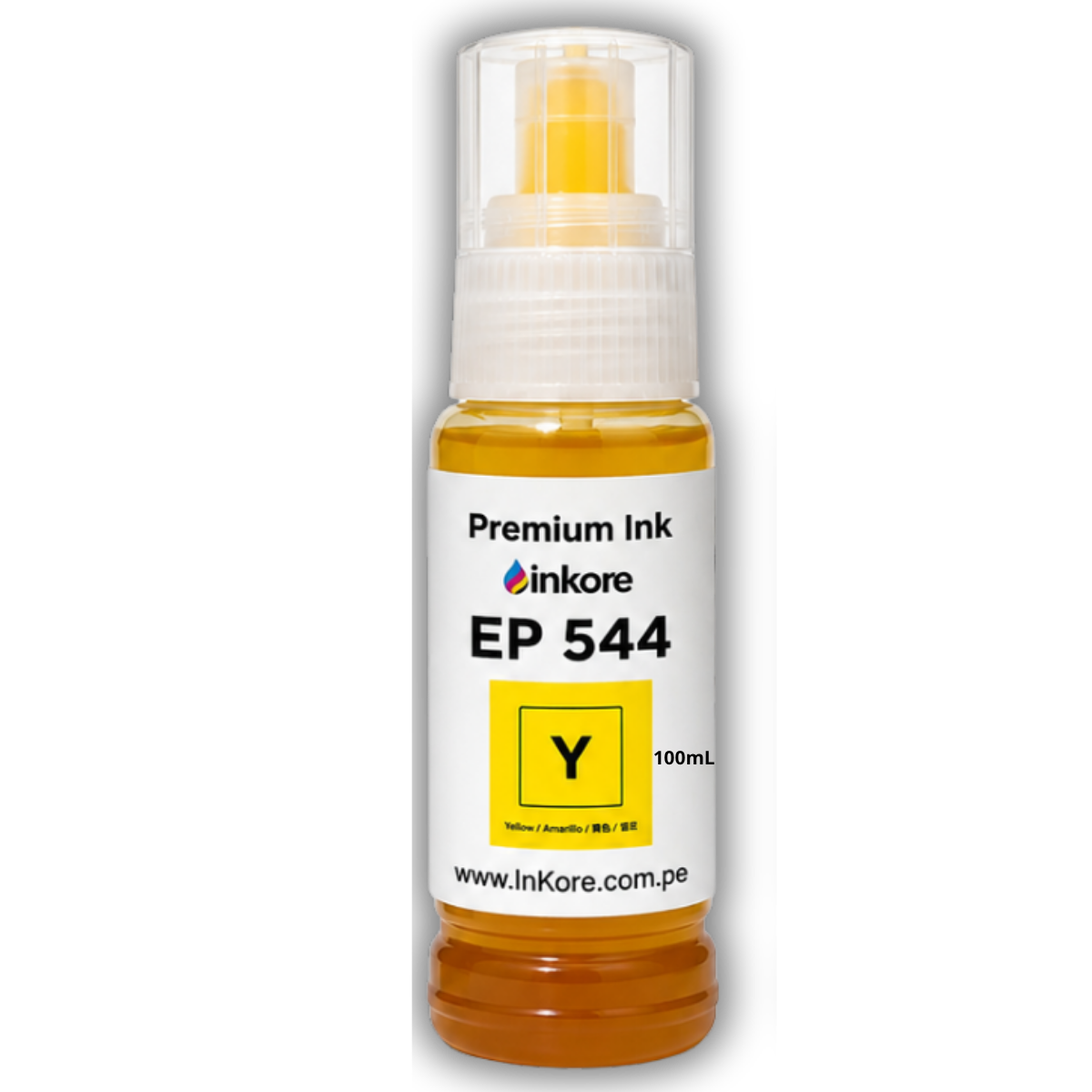 Tinta Inkore® Amarillo 100 ml para uso en Epson Serie 504-544
