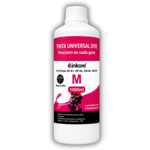 Tinta Universal Inkore® Magenta 1Litro EPSON, HP, CANON, BROTHER.